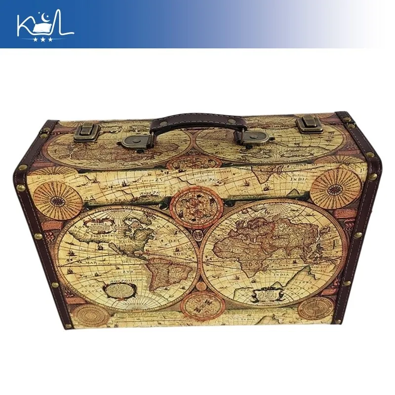 Vintage European Decorative Trunk Retro Wooden Storage Box Handheld Suitcase Photography Prop Window Display
Vintage European Decorative Trunk Retro Wooden Storage Box Handheld Suitcase Photography Prop Window Display