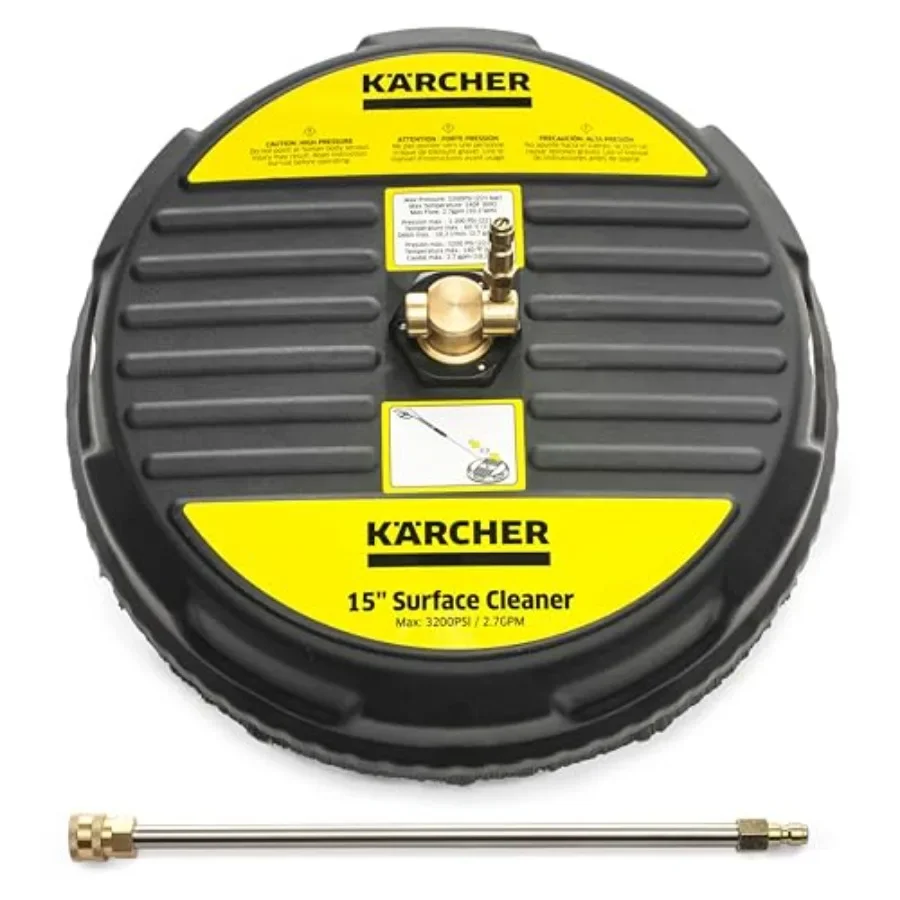 Pressure Washer Surface Cleaner for Driveways Patios Decks Sidewalks, Steel Construction, Black, Quick Connect 2600 PSI Compati
Pressure Washer Surface Cleaner for Driveways Patios Decks Sidewalks, Steel Construction, Black, Quick Connect 2600 PSI Compati