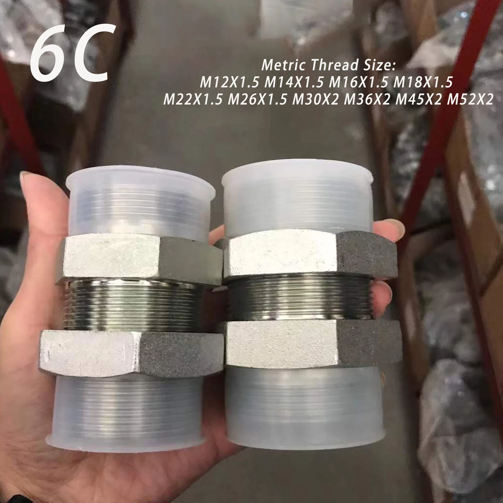 Metric 24° Cone Hydraulic Bulkhead Fitting Straight Through Plate Joint Male Thread Ferrule Tube Connector M10-M52
Metric 24° Cone Hydraulic Bulkhead Fitting Straight Through Plate Joint Male Thread Ferrule Tube Connector M10-M52