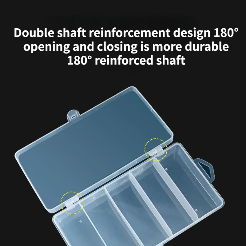 Lure Bait Box 10/10/12 Grid Transparent Plastic Durable Portable Explosive Hook Box Double-layer Set Fishing Gear Storage Box
Lure Bait Box 10/10/12 Grid Transparent Plastic Durable Portable Explosive Hook Box Double-layer Set Fishing Gear Storage Box