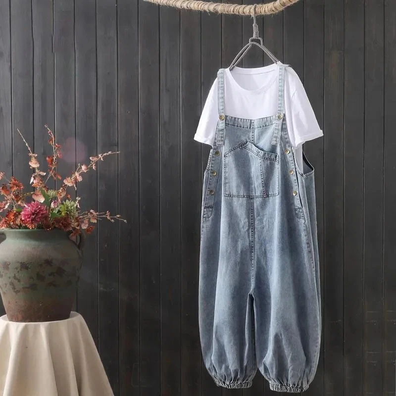 Black Denim Jumpsuits Woman Oversized Playsuit Denim Pants Loose High Waist Trousers Overalls for Women Clothes One-pieces 2025
Black Denim Jumpsuits Woman Oversized Playsuit Denim Pants Loose High Waist Trousers Overalls for Women Clothes One-pieces 2025
