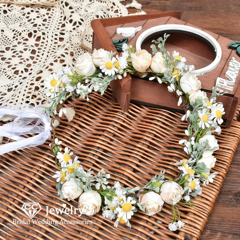 CC Flower Hairbands Wedding Hair Accessory Women Headdress Engagement Headpiece Bridal Hairwear Romantic Rose Daisy Floral DD31
CC Flower Hairbands Wedding Hair Accessory Women Headdress Engagement Headpiece Bridal Hairwear Romantic Rose Daisy Floral DD31