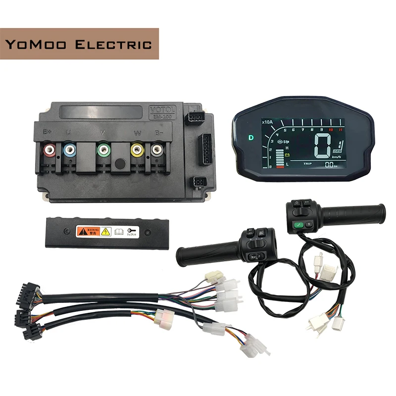 VOTOL DC 100A 2KW-3KW EM100 48V-72V Motor Controller With DKD Display And T08 Throttle For Electric Scooter Motorcycles Kits
VOTOL DC 100A 2KW-3KW EM100 48V-72V Motor Controller With DKD Display And T08 Throttle For Electric Scooter Motorcycles Kits