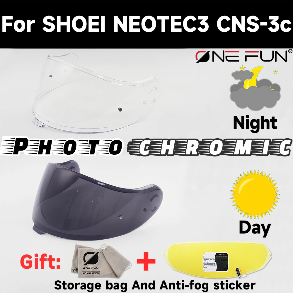 NEOTEC3 CNS-3C Photochromic Helmet Visor Replacement Scratch-Resistant UV-Protected Quick Install Motorcycle Gear
NEOTEC3 CNS-3C Photochromic Helmet Visor Replacement Scratch-Resistant UV-Protected Quick Install Motorcycle Gear