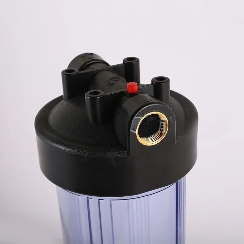 Filter 20 inch transparent big fat filter bottle large flow central pipe front filter 6 minutes 1 inch 1.5 inch copper port
Filter 20 inch transparent big fat filter bottle large flow central pipe front filter 6 minutes 1 inch 1.5 inch copper port