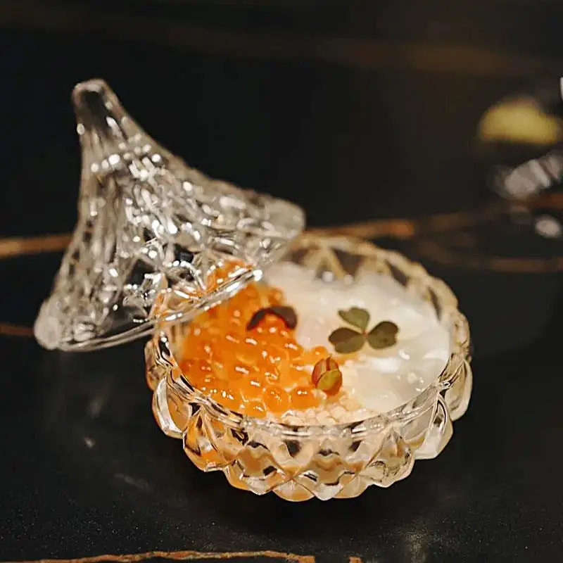 Стеклянная чаша во французском стиле с крышкой для молекулярной кухни, десертная чаша для мусса, ресторанное качество, блюдо для подачи сладких десертов
Стеклянная чаша во французском стиле с крышкой для молекулярной кухни, десертная чаша для мусса, ресторанное качество, блюдо для подачи сладких десертов