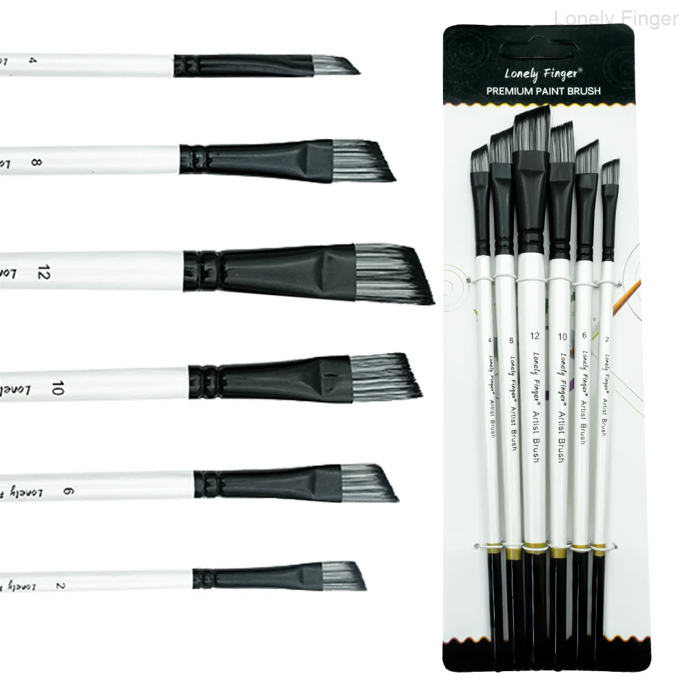 6 шт. угловая кисть для рисования, профессиональные принадлежности для рисования художников для акрила, акварели, гуаши и масляной живописи
6 шт. угловая кисть для рисования, профессиональные принадлежности для рисования художников для акрила, акварели, гуаши и масляной живописи