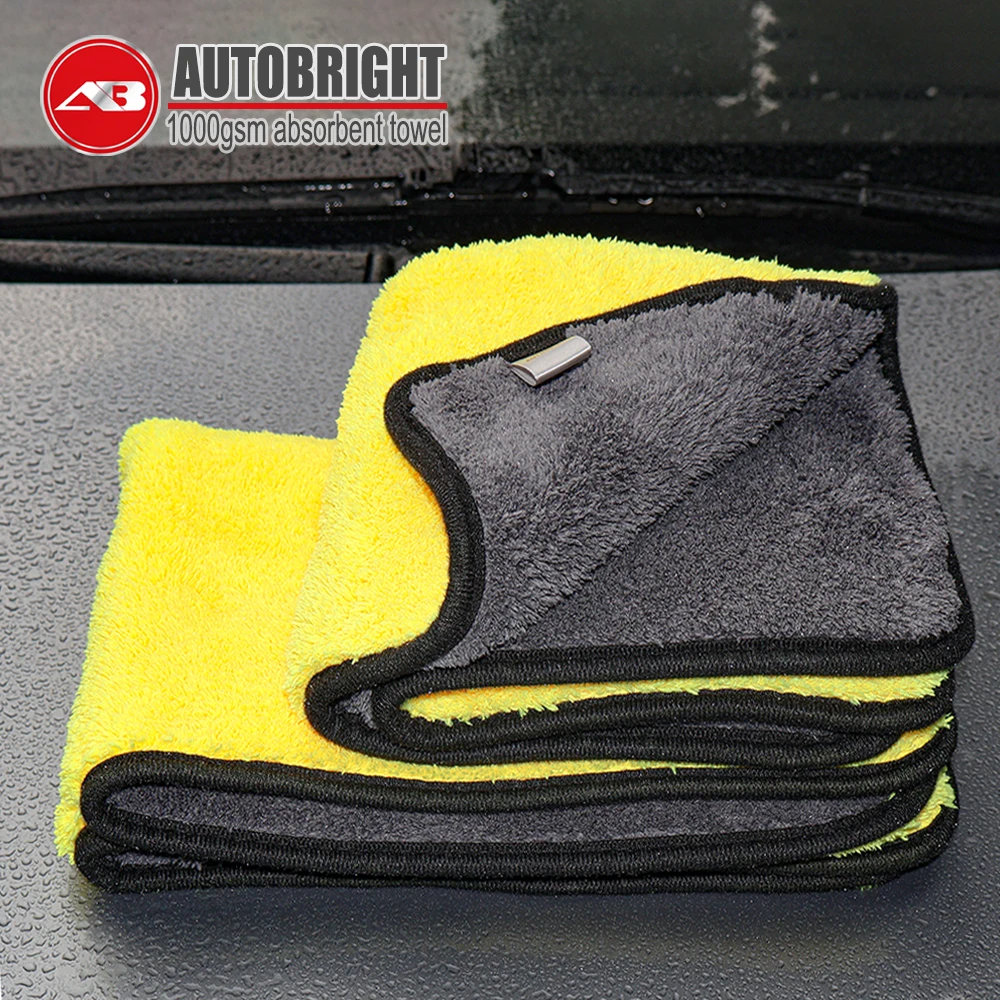 AUTOBRIGHT 1000GSM Полотенца из микрофибры 40x40/40x60 см Желтые впитывающие полотенца высокой плотности без царапин, инструменты для чистки автомобиля
AUTOBRIGHT 1000GSM Полотенца из микрофибры 40x40/40x60 см Желтые впитывающие полотенца высокой плотности без царапин, инструменты для чистки автомобиля