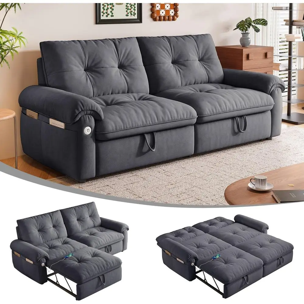 Диван-кровать Queen Size из вельвета 77 с откидной спинкой 3-в-1, боковым карманом и USB-портами для гостиных и спален
Диван-кровать Queen Size из вельвета 77 с откидной спинкой 3-в-1, боковым карманом и USB-портами для гостиных и спален