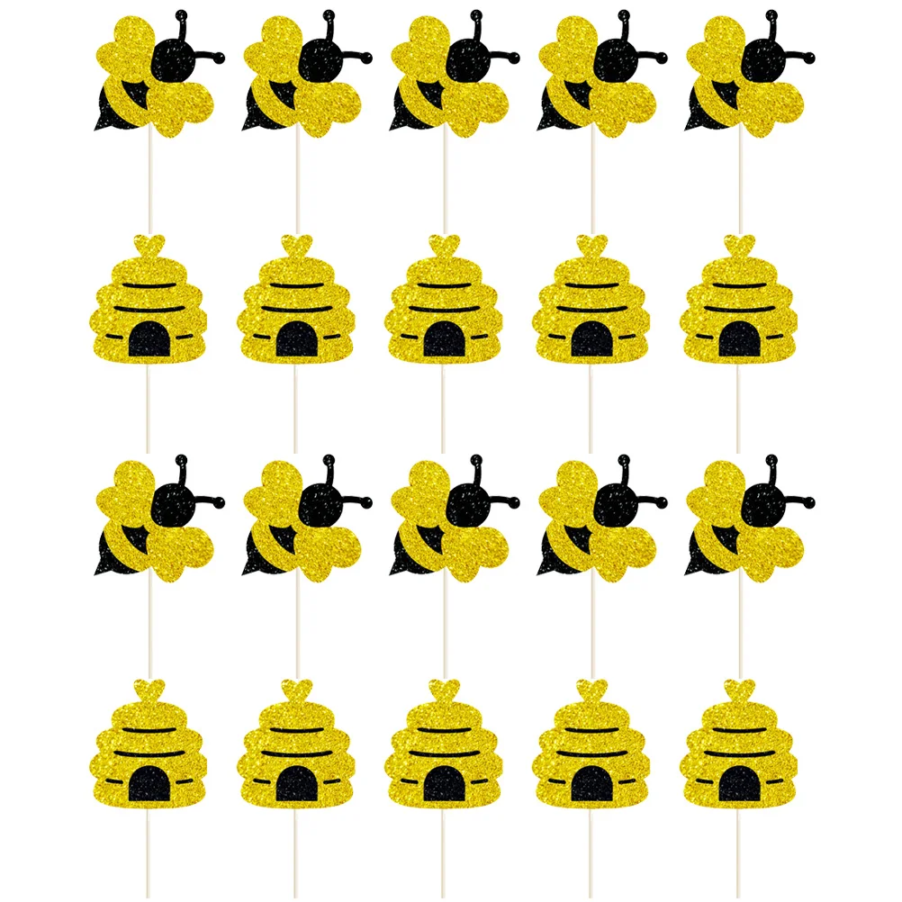 30 Pcs Cake Decoration Picks Bee Themed Cupcake Toppers Party Dessert Decor Honeycomb Centerpieces Cartoon Cake Supplies
30 Pcs Cake Decoration Picks Bee Themed Cupcake Toppers Party Dessert Decor Honeycomb Centerpieces Cartoon Cake Supplies