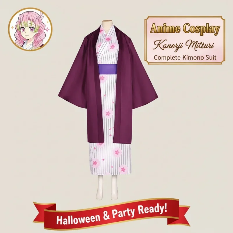 ☆SunlCos Anime Kanroji Mitsuri Cosplay Costume Kimono Outfit Wig Halloween Party Women Sets☆
☆SunlCos Anime Kanroji Mitsuri Cosplay Costume Kimono Outfit Wig Halloween Party Women Sets☆