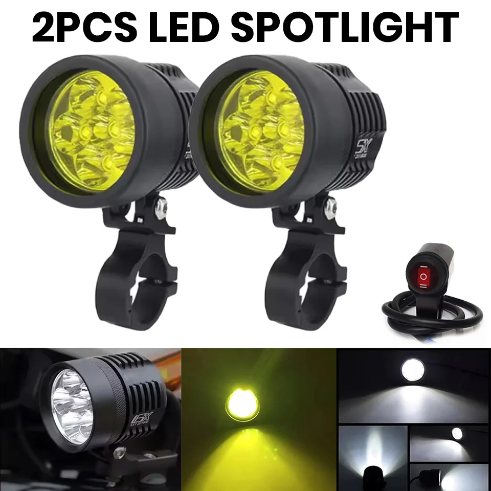 2PCS Universal L6X Headlight LED Motorcycle Spotlight Waterproof Motorbike Headlamp Super bright with Switch Auxiliary lighting
2PCS Universal L6X Headlight LED Motorcycle Spotlight Waterproof Motorbike Headlamp Super bright with Switch Auxiliary lighting