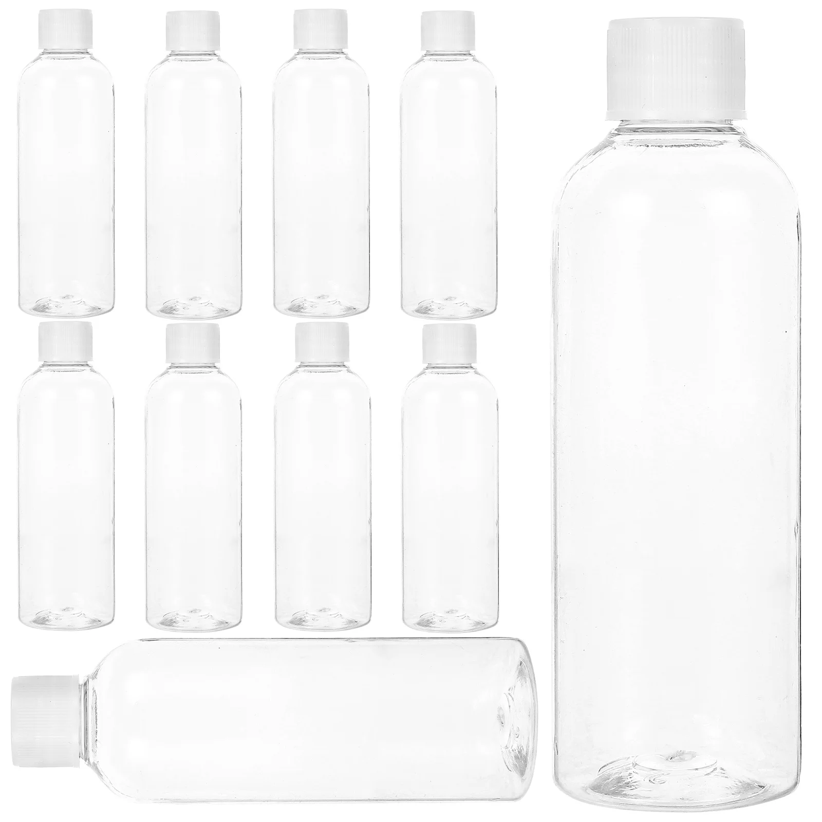 10pcs Plastic Bottles Empty Refillable Reusable Dispensers Travel Lotion Containers Leakproof Lightweight Portable
10pcs Plastic Bottles Empty Refillable Reusable Dispensers Travel Lotion Containers Leakproof Lightweight Portable