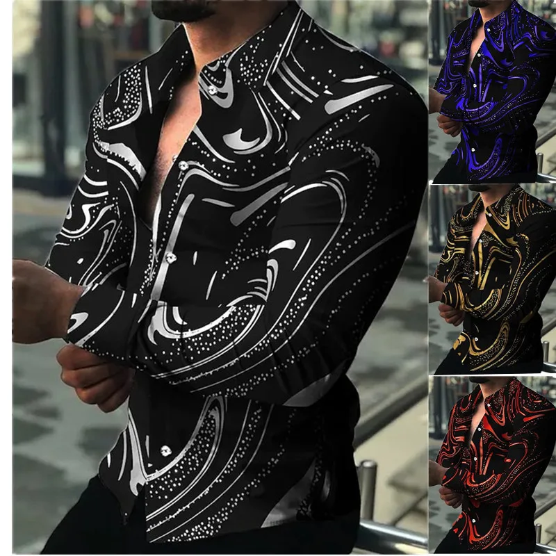 New 2024 Mens Printed Long Sleeve Shirt Slim Fit Fleece Lined Thickened Spring Season Fashionable Men's Shirt
New 2024 Mens Printed Long Sleeve Shirt Slim Fit Fleece Lined Thickened Spring Season Fashionable Men's Shirt