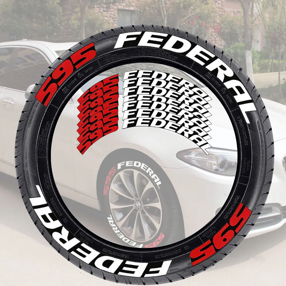 3D Car Wheel Stickers Car Tuning Universal 3D Permanent Rubber Conjoined Lettering Sticker FEDERAL 595 for Toyota Honda BMW Benz
3D Car Wheel Stickers Car Tuning Universal 3D Permanent Rubber Conjoined Lettering Sticker FEDERAL 595 for Toyota Honda BMW Benz
