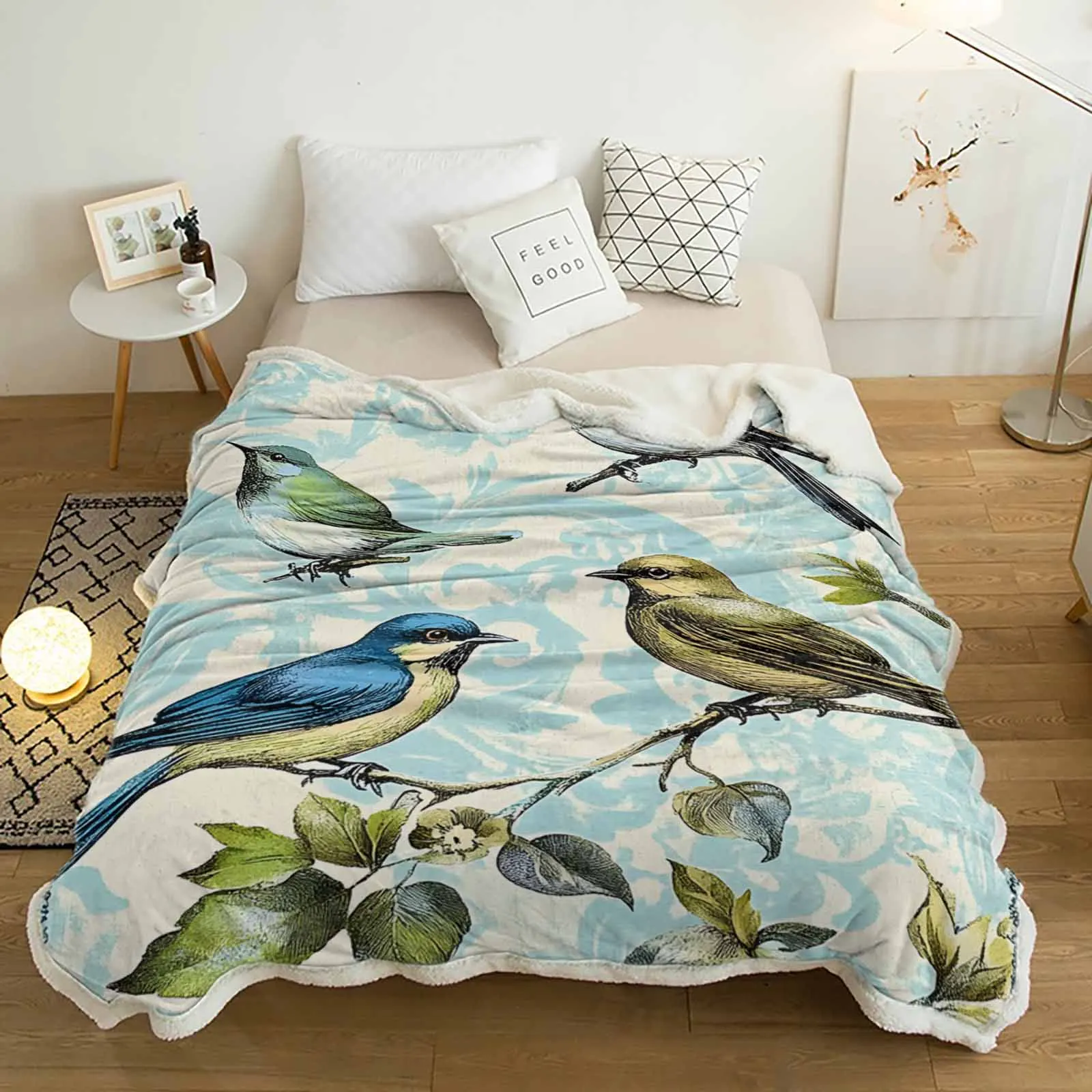 Vintage Bird Leaf Branch Cashmere Blanket Warm Winter Soft Throw Blankets for Beds Sofa Wool Blanket Bedspread
Vintage Bird Leaf Branch Cashmere Blanket Warm Winter Soft Throw Blankets for Beds Sofa Wool Blanket Bedspread