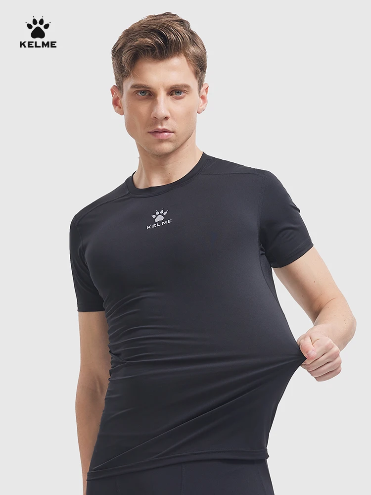 Kelme Men's Sports T-shirt Quick-drying Breathable Running Short-sleeved Football Stretch Tights Fitness Training Tops
Kelme Men's Sports T-shirt Quick-drying Breathable Running Short-sleeved Football Stretch Tights Fitness Training Tops