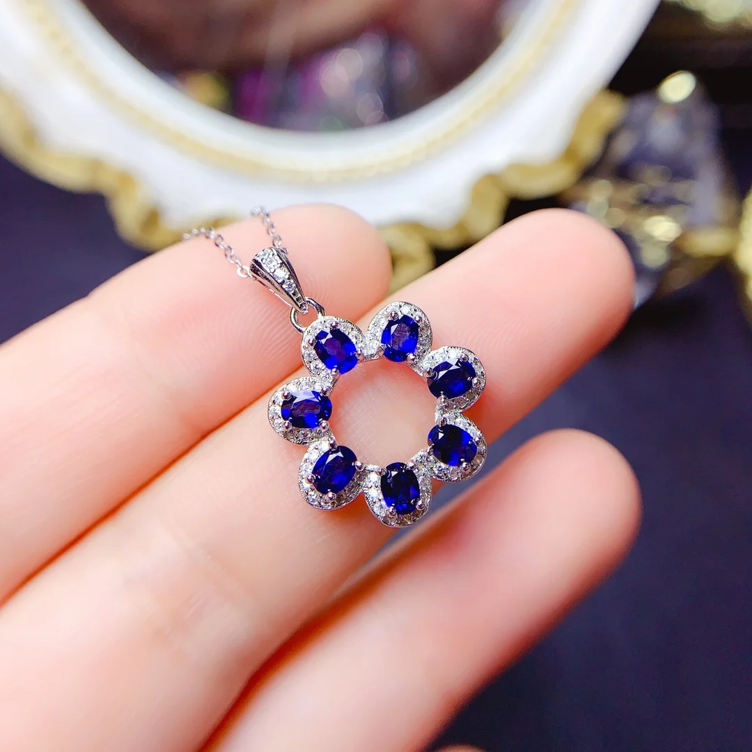 Natural Sapphire Pendant, 925 Silver Certified, 3x4mm Blue Gemstone, Girl's Holiday Gift, Free product shipping
Natural Sapphire Pendant, 925 Silver Certified, 3x4mm Blue Gemstone, Girl's Holiday Gift, Free product shipping