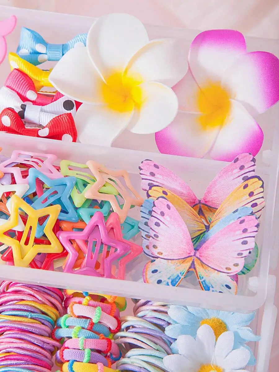 628pcs Multicolor Bow Hair Clips, Elastic Hair Ties, Ponytail Holders For Women, Daily Party Use
628pcs Multicolor Bow Hair Clips, Elastic Hair Ties, Ponytail Holders For Women, Daily Party Use