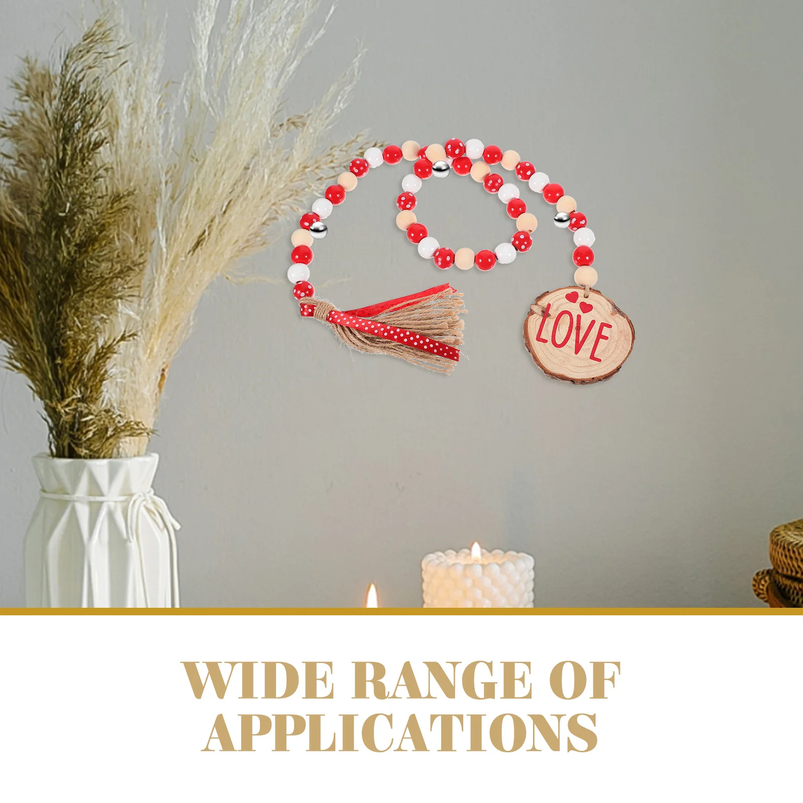 Wooden Beads Garland Valentine's Day Pendant Tassel Rustic Bead String Hanging Garland Wedding Party Decor Wooden Wall Decor
Wooden Beads Garland Valentine's Day Pendant Tassel Rustic Bead String Hanging Garland Wedding Party Decor Wooden Wall Decor