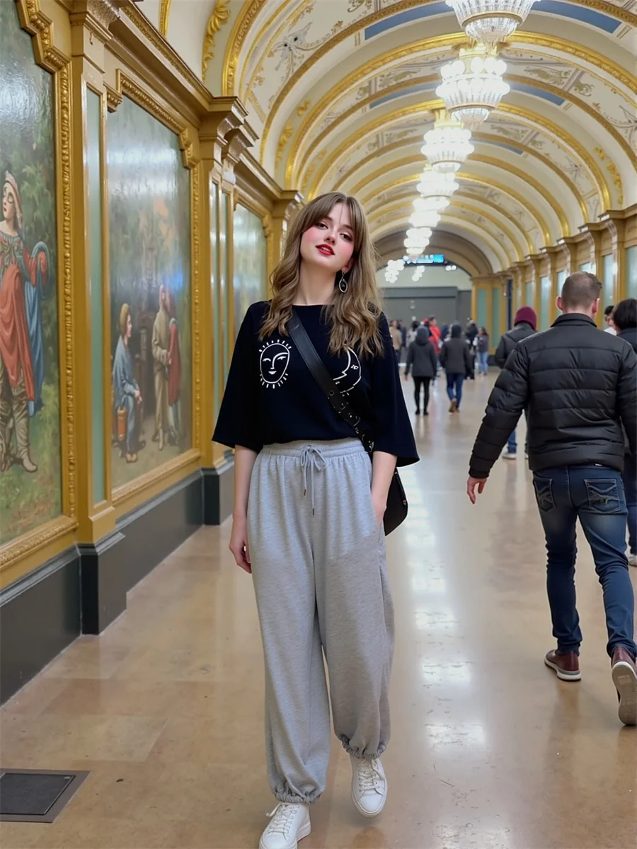 Свободные брюки-шаровары на шнурке, хлопковые, летние/зимние, женские, с заклепками, широкие, для вечеринок, в стиле панк-рок, с цепочками, шикарные
Свободные брюки-шаровары на шнурке, хлопковые, летние/зимние, женские, с заклепками, широкие, для вечеринок, в стиле панк-рок, с цепочками, шикарные