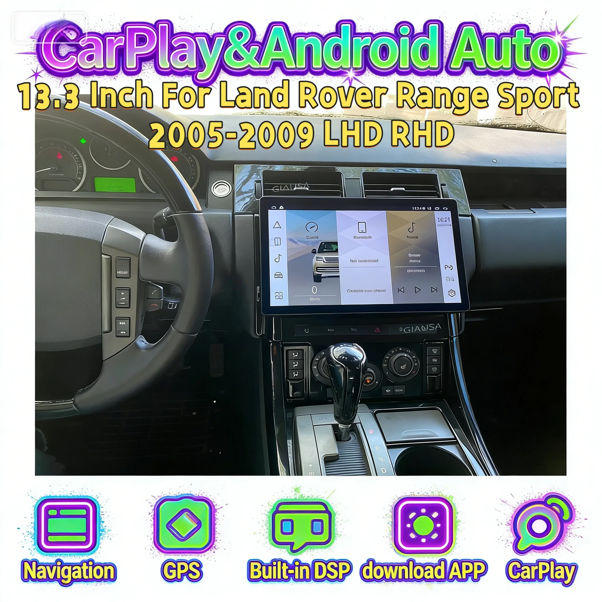 Android Wireless CarPlay Recorder Stereo For Land Rover Range Rover Sport 2005-2009 Multimedia Player Bluetooth 4G 13.3 Inch
Android Wireless CarPlay Recorder Stereo For Land Rover Range Rover Sport 2005-2009 Multimedia Player Bluetooth 4G 13.3 Inch