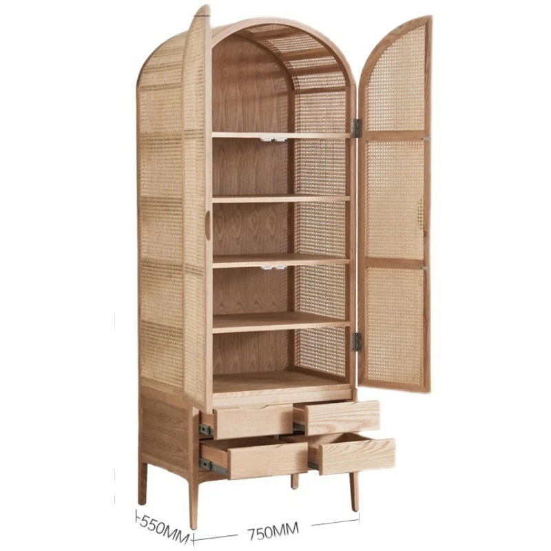 Modern simple solid wood frame wardrobe Nordic B & B bedroom large wardrobe
Modern simple solid wood frame wardrobe Nordic B & B bedroom large wardrobe