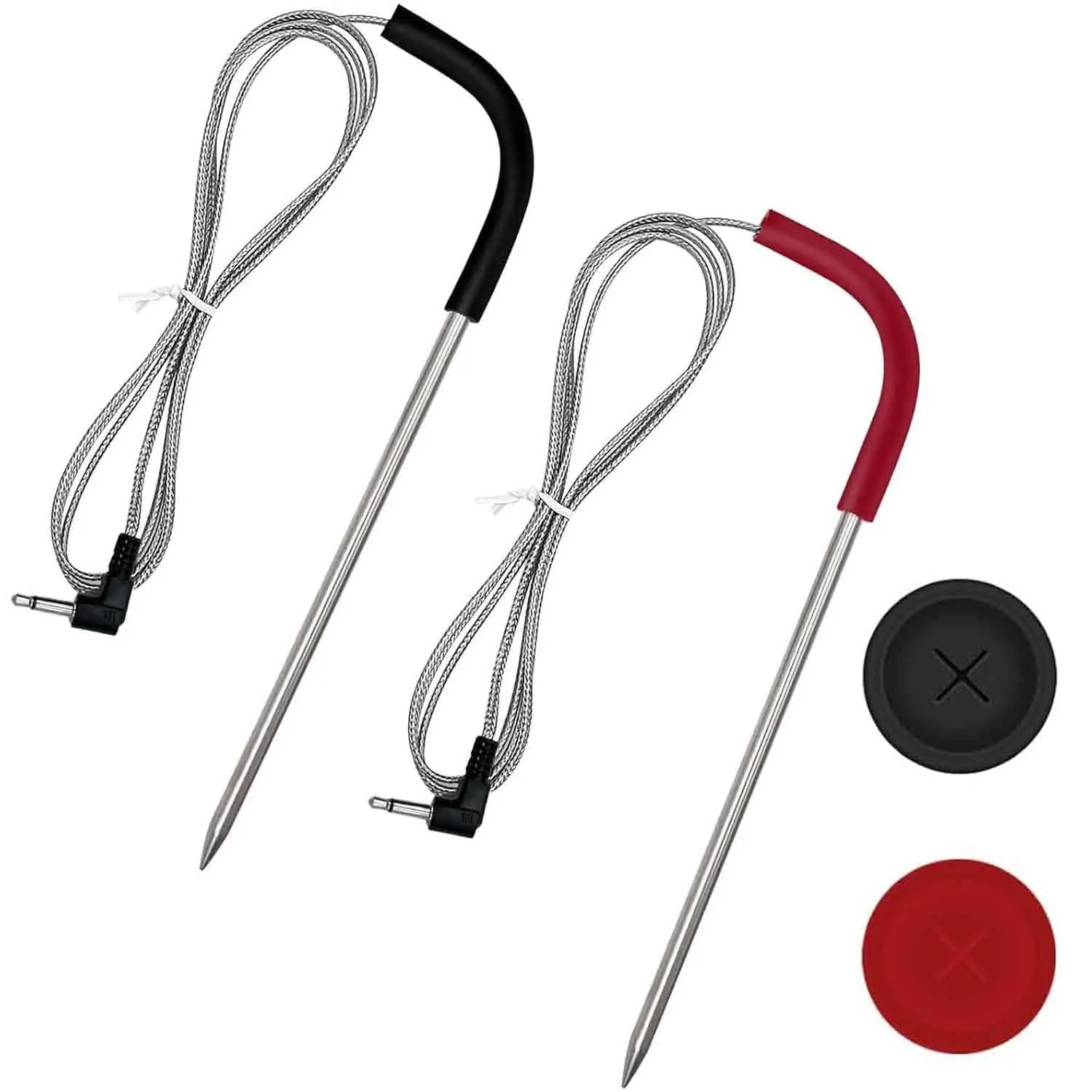 2-Pack Waterproof Meat Thermometer Probes with 3.5mm Plug and Grommets for Grills and Smokers
2-Pack Waterproof Meat Thermometer Probes with 3.5mm Plug and Grommets for Grills and Smokers