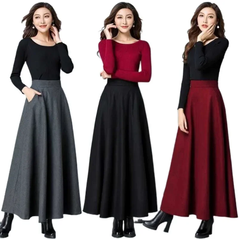 Fashion Women Clothes Autumn and Winter Vintage Goth Skirt Harajuku Long Skirts Gothic Bottoms Streetwear Casual Faldas Mujer
Fashion Women Clothes Autumn and Winter Vintage Goth Skirt Harajuku Long Skirts Gothic Bottoms Streetwear Casual Faldas Mujer
