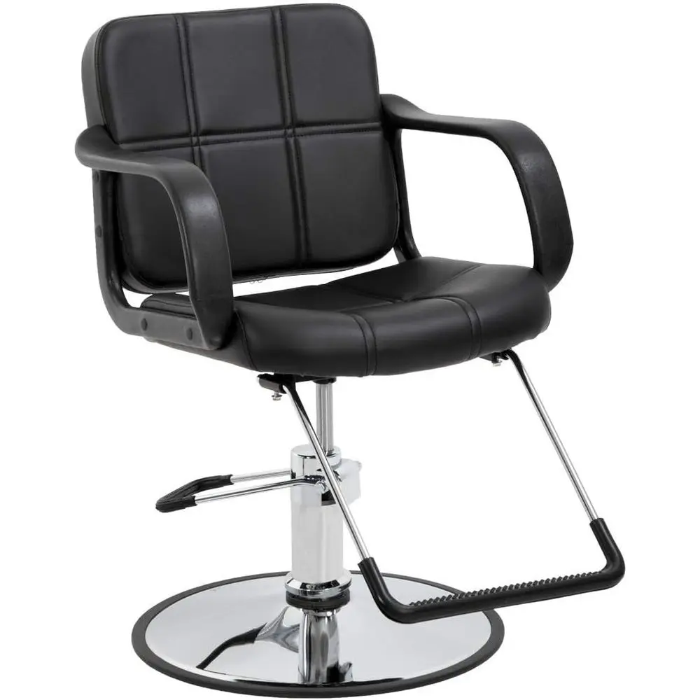 Black Swivel Hydraulic Pump Hair Styling Chair for Salons and Barbershops
Black Swivel Hydraulic Pump Hair Styling Chair for Salons and Barbershops
