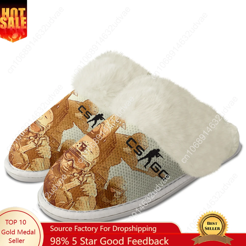 Counter Strike Global Offensive Plush Slippers Keep Warm Shoes Mens Womens Home Cotton Bedroom Custom Lightweight Slipper DIY 
Counter Strike Global Offensive Plush Slippers Keep Warm Shoes Mens Womens Home Cotton Bedroom Custom Lightweight Slipper DIY