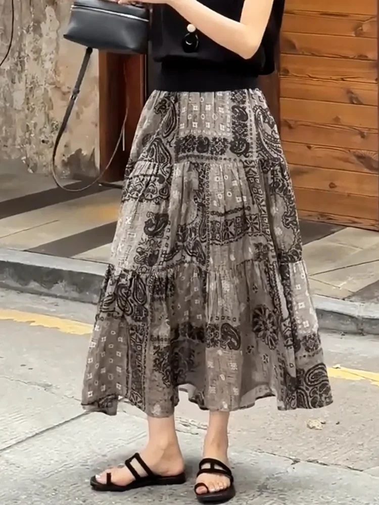 Ретро-юбка миди в корейском стиле для женщин, стройнящая, на каждый день, летняя, новинка 2025 года
Ретро-юбка миди в корейском стиле для женщин, стройнящая, на каждый день, летняя, новинка 2025 года