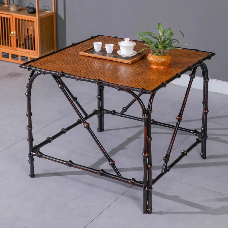 Bamboo tea table, square table, large lacquered bamboo furniture
Bamboo tea table, square table, large lacquered bamboo furniture