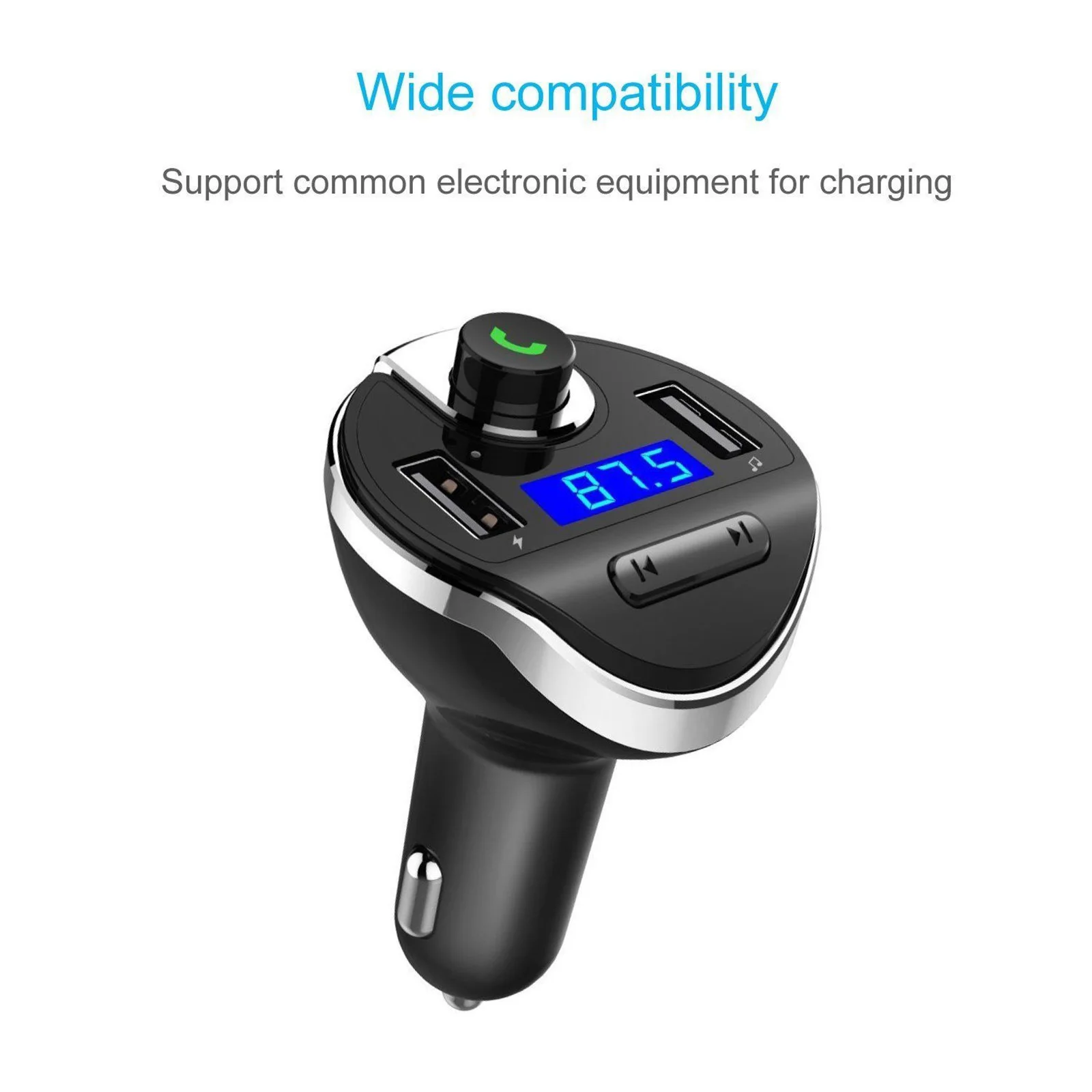 Hands-free Transmitter FM Player In-car Radio Adapter Carcharger Mp3 Car Kit USB Card Wider Range 
Hands-free Transmitter FM Player In-car Radio Adapter Carcharger Mp3 Car Kit USB Card Wider Range