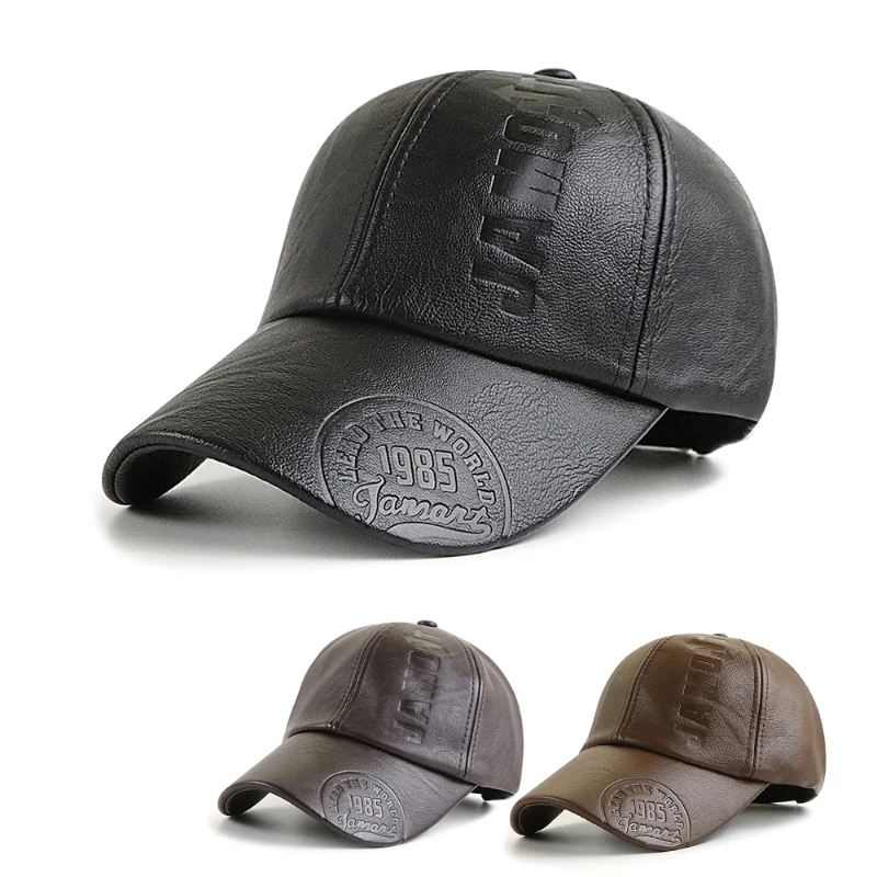 PU Leather Baseball Cap High Quality Winter Cap Men Snapback Hat Casquette Homme Gorras Para Hombre Mens Trucker Cap for Male 모자
PU Leather Baseball Cap High Quality Winter Cap Men Snapback Hat Casquette Homme Gorras Para Hombre Mens Trucker Cap for Male 모자