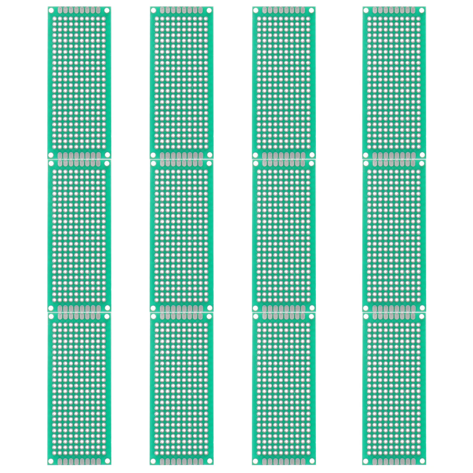 12Pcs Premium Universal Circuit Board Thick Breadboard for Electrical Components Prototyping Safe Sturdy Experiment Plate
