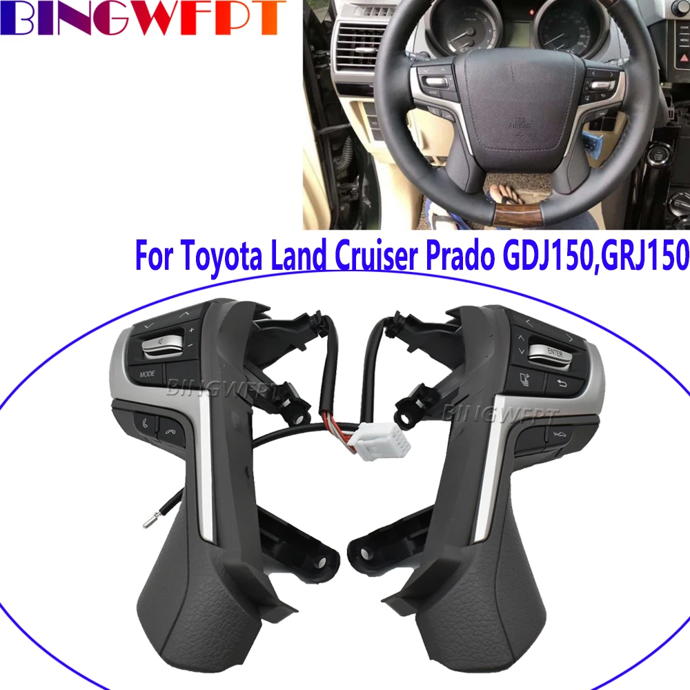 For Toyota Land Cruiser Prado KDJ150 2017-2020 Bluetooth Phone Audio Multimedia Control Steering Wheel Button Switch
For Toyota Land Cruiser Prado KDJ150 2017-2020 Bluetooth Phone Audio Multimedia Control Steering Wheel Button Switch