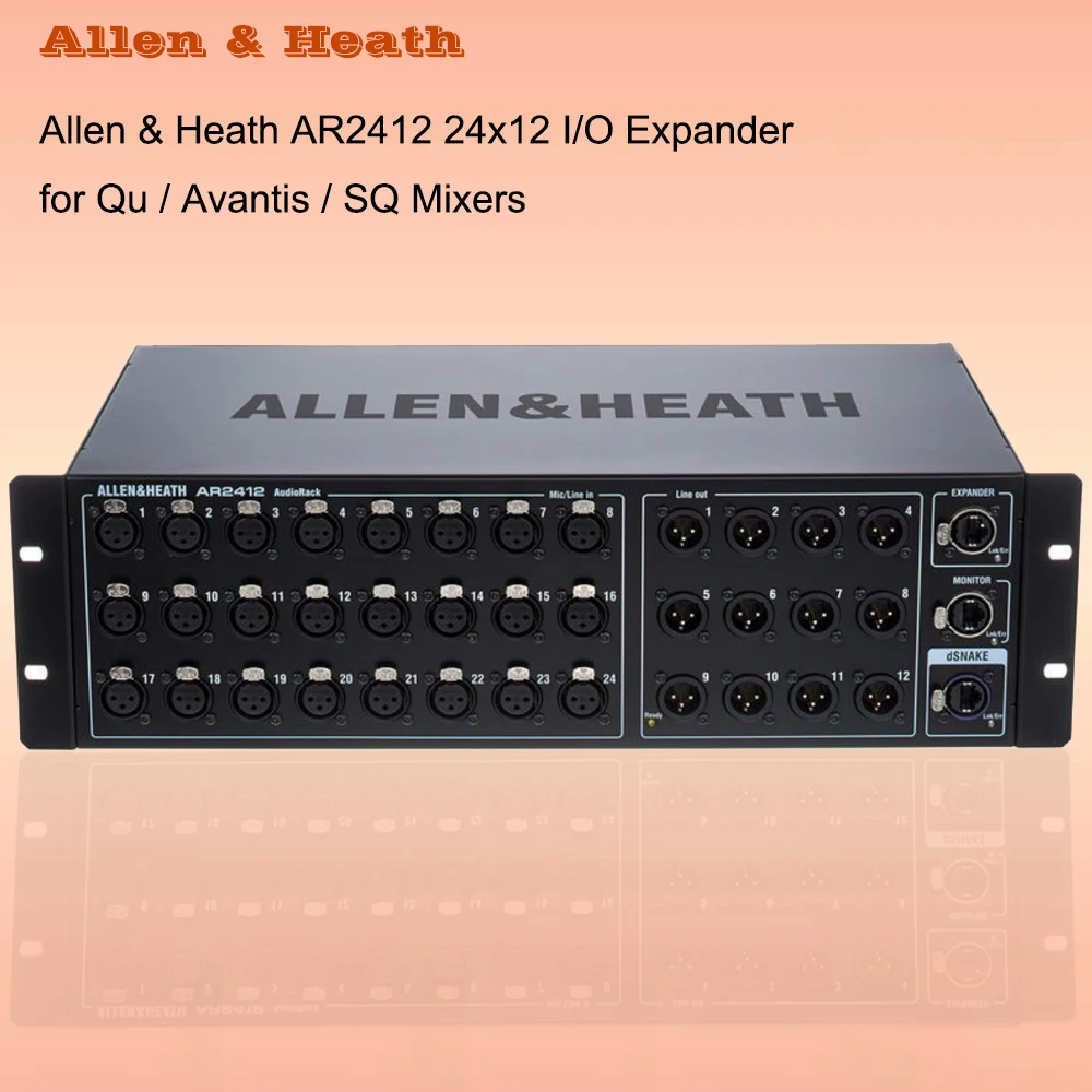 Allen & Heath AR2412 Remote Audio Rack 24x12
Allen & Heath AR2412 Remote Audio Rack 24x12