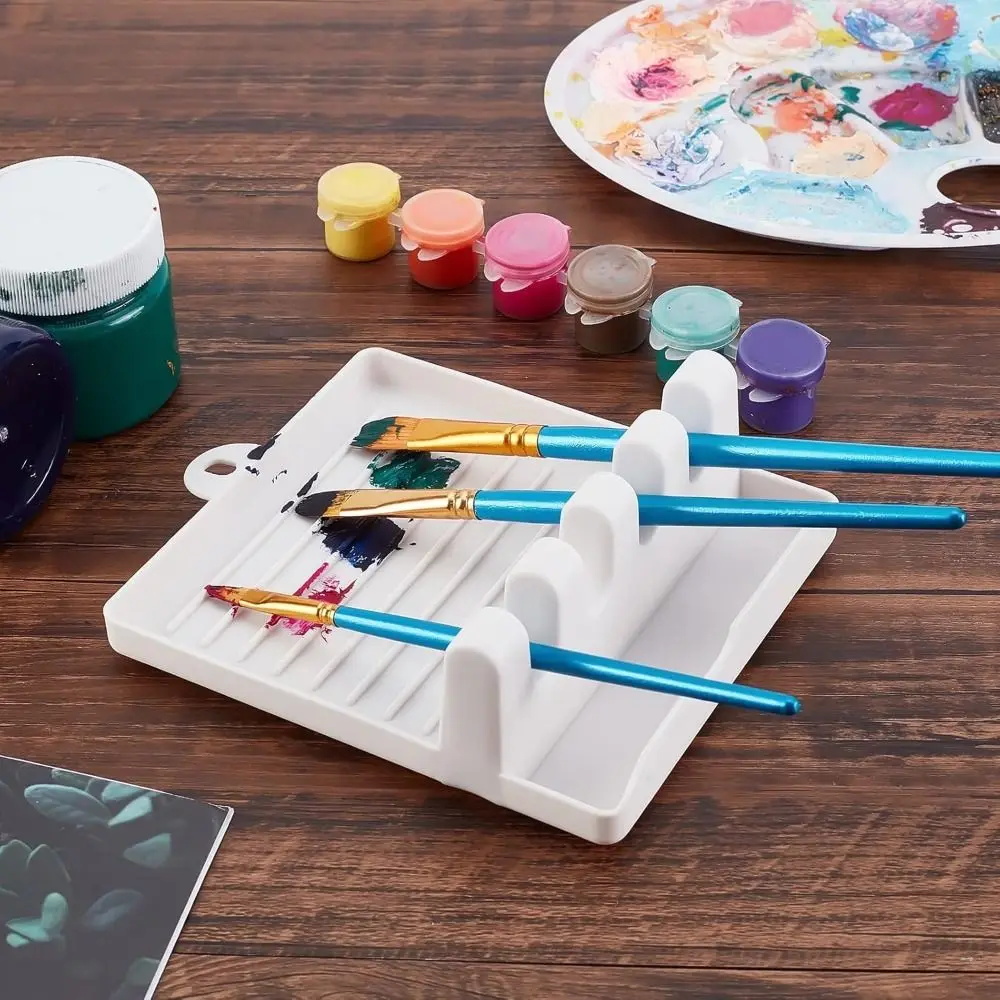 Plastic 4 Slots Paint Brush Rest Holder Non-slip Cookware Storage Spoon Holders Display Stand Multifunctional
Plastic 4 Slots Paint Brush Rest Holder Non-slip Cookware Storage Spoon Holders Display Stand Multifunctional