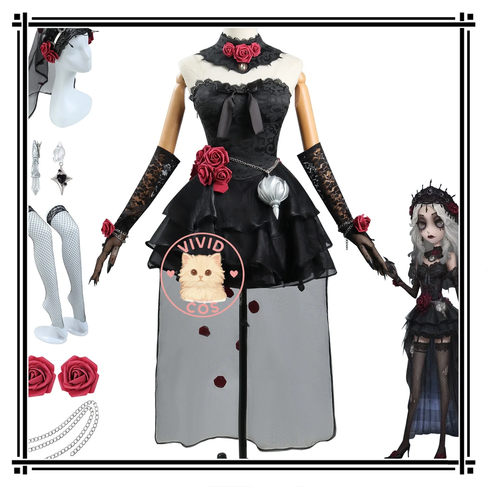Identity V Patient Starry-eyed Psychologist Long Night Cosplay Costume Role-playing As Game Characters with Identical Outfits 
Identity V Patient Starry-eyed Psychologist Long Night Cosplay Costume Role-playing As Game Characters with Identical Outfits
