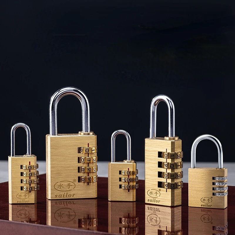 Solid Brass Copper Security Padlock Password Combination Code Lock for Gym Digital Locker Suitcase Drawer Lock Hardware
Solid Brass Copper Security Padlock Password Combination Code Lock for Gym Digital Locker Suitcase Drawer Lock Hardware