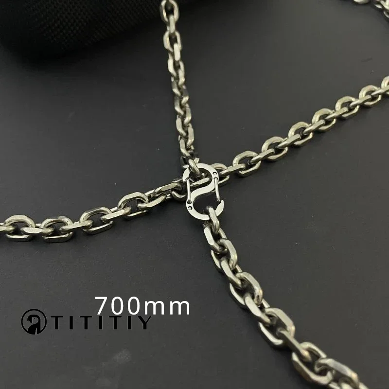 Pure Titanium Batch Angle Chain Necklace 7mm Wide Lightweight Anti Allergic Hip-hop Couple Chain men women for necklace 700mm
Pure Titanium Batch Angle Chain Necklace 7mm Wide Lightweight Anti Allergic Hip-hop Couple Chain men women for necklace 700mm