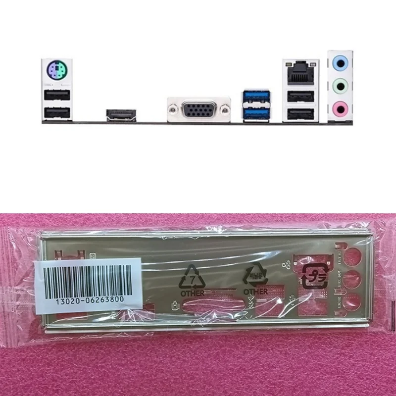 Original IO I/O Shield Back Plate Blende Bracket for ASUS PRIME H510M-K、H510M-D3H/M.2 Motherboard Bezel Computer Backplate Shelf
Original IO I/O Shield Back Plate Blende Bracket for ASUS PRIME H510M-K、H510M-D3H/M.2 Motherboard Bezel Computer Backplate Shelf
