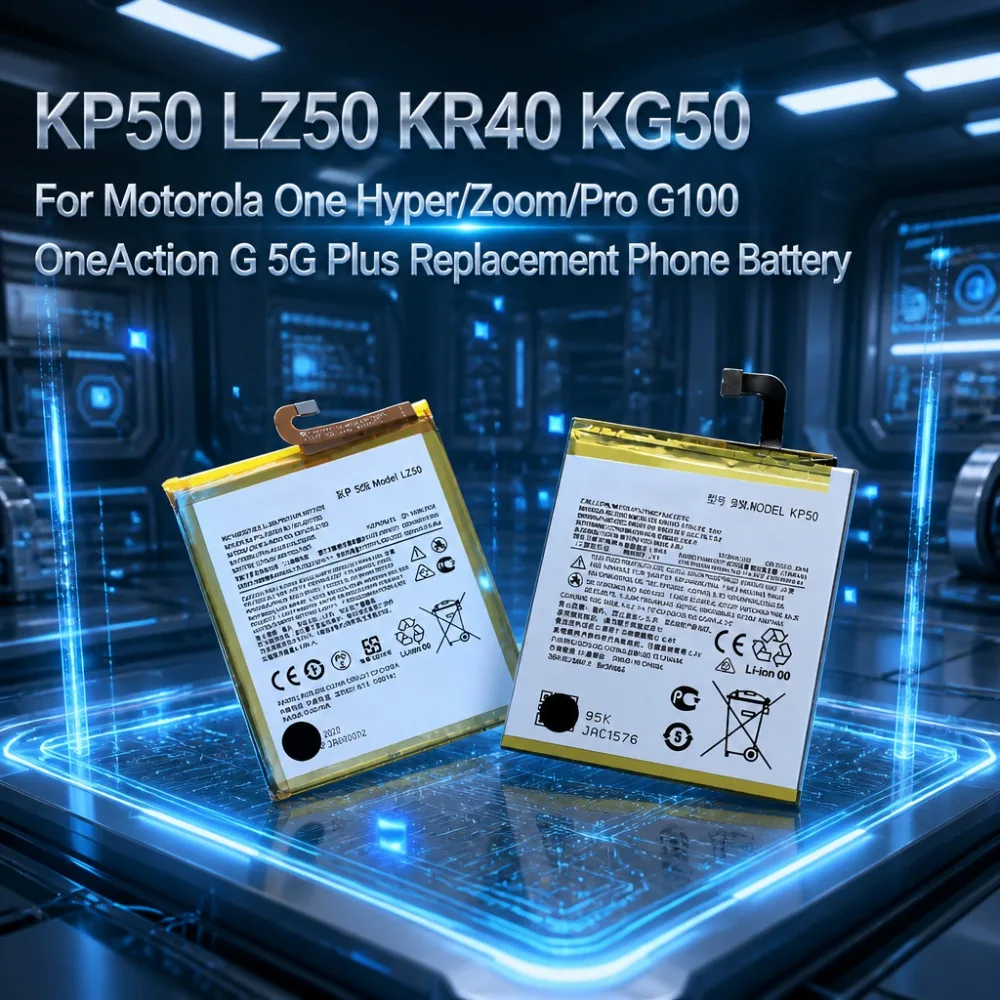 Fast Shipping KP50 LZ50 KR40 KG50 Battery for Motorola One Hyper/Zoom/Pro G100 OneAction G 5G Plus Replacement Phone Battery
Fast Shipping KP50 LZ50 KR40 KG50 Battery for Motorola One Hyper/Zoom/Pro G100 OneAction G 5G Plus Replacement Phone Battery