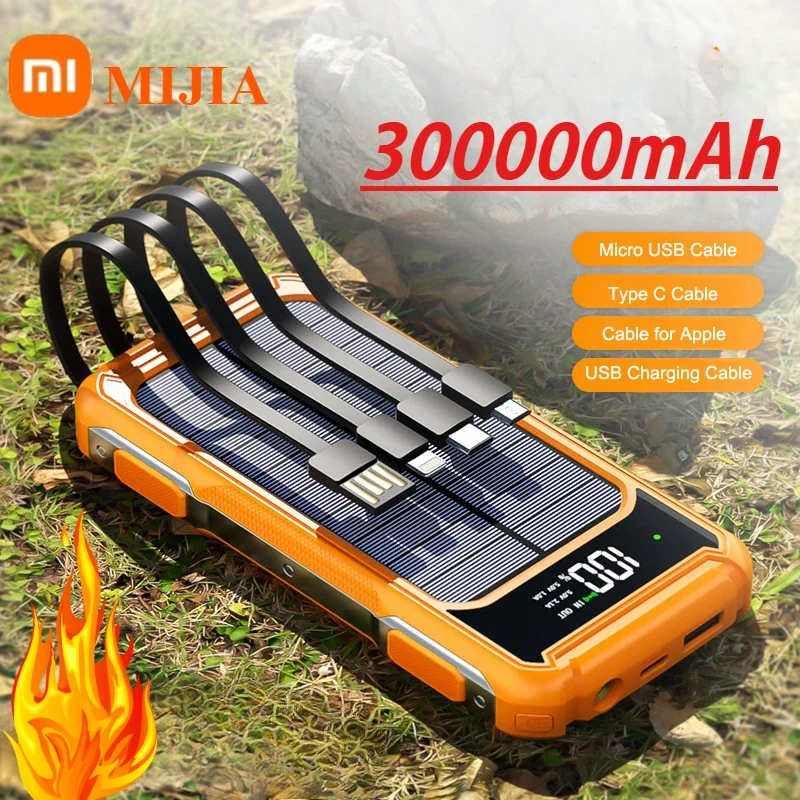 Xiaomi 300000mAh Solar Power Bank LED Digital Display Portable Charger for iPhone Samsung Huawei External Replacement Battery
Xiaomi 300000mAh Solar Power Bank LED Digital Display Portable Charger for iPhone Samsung Huawei External Replacement Battery