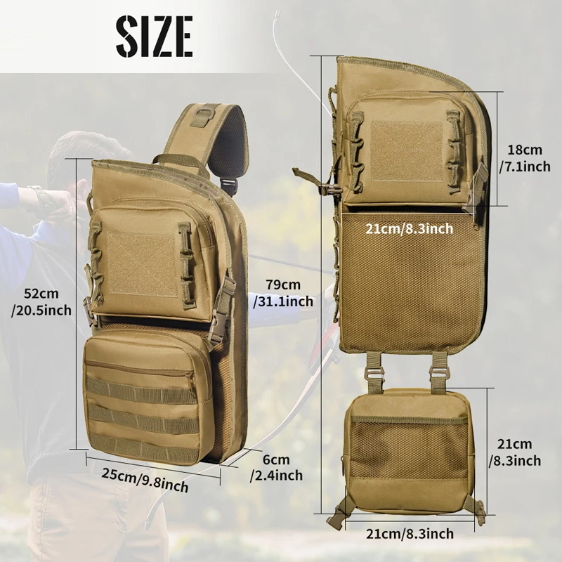 Multifunctional Archery Arrow Quiver Compact Back or Hip Quiver for Bow Hunting, Outdoor Shooting, Multifunctional Arrow Bag
Multifunctional Archery Arrow Quiver Compact Back or Hip Quiver for Bow Hunting, Outdoor Shooting, Multifunctional Arrow Bag