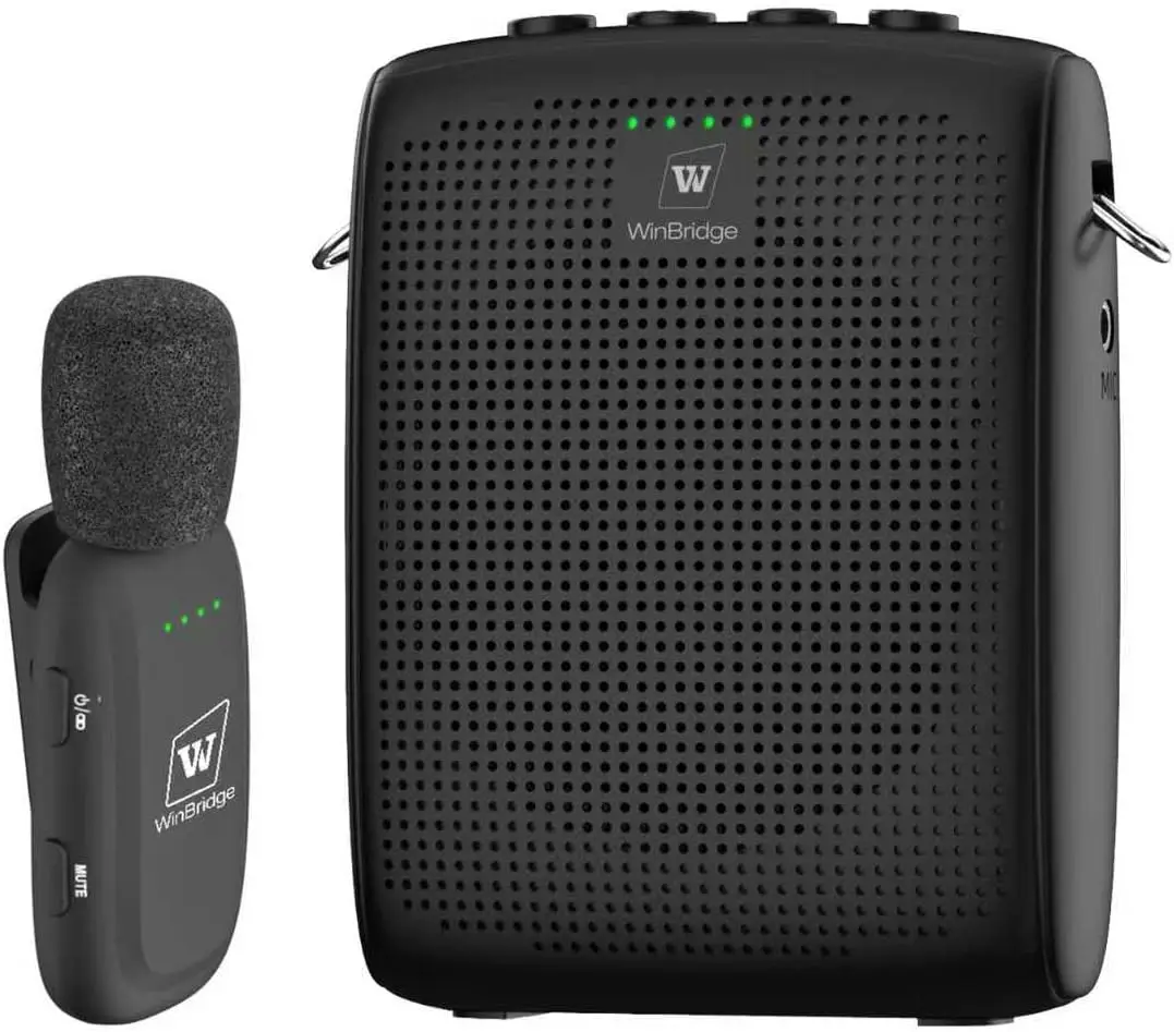 Wireless Voice Amplifier for Teachers - 15W Portable PA System with Bluetooth, 12H+ Battery, Ultra-Light Clip Mic
Wireless Voice Amplifier for Teachers - 15W Portable PA System with Bluetooth, 12H+ Battery, Ultra-Light Clip Mic