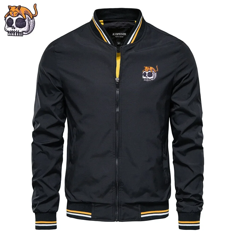 Jacket mens Skull embroidery Punk men's baseball jacket High quality men's wear Outdoor sports jacket Men's business jacket
Jacket mens Skull embroidery Punk men's baseball jacket High quality men's wear Outdoor sports jacket Men's business jacket