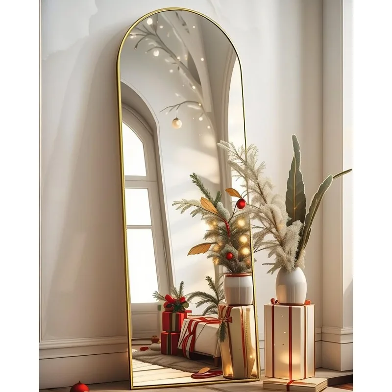 Arched Full Length Mirror - 18"58" Floor & Wall Mounted Mirror for Bedroom & Living Room, Gold
Arched Full Length Mirror - 18"58" Floor & Wall Mounted Mirror for Bedroom & Living Room, Gold