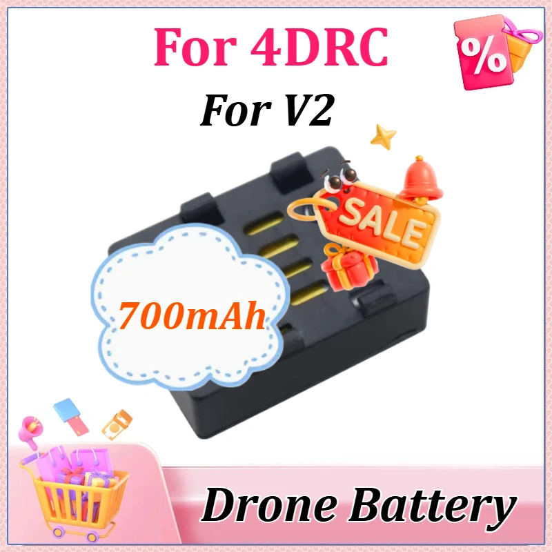 New Lipo Drone Battery 3.7V 700mAh Replacement for 4DRC V2 Mini Four Helicopter Accessories Parts Rechargeable Battery
New Lipo Drone Battery 3.7V 700mAh Replacement for 4DRC V2 Mini Four Helicopter Accessories Parts Rechargeable Battery